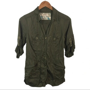 WS925 Decree Military Rolled Sleeve Button Shirt M